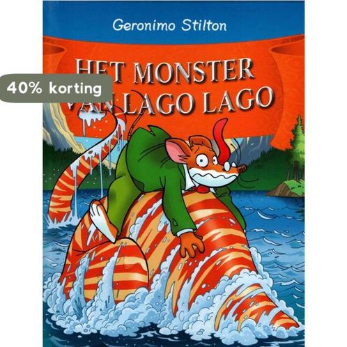 Het monster van Lago Lago 9789085924029 Geronimo Stilton, Boeken, Overige Boeken, Zo goed als nieuw, Verzenden
