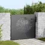 vidaXL Tuinpoort, Tuindeur 85x75 cm Corten Staal Boom Design, Tuin en Terras, Verzenden, Nieuw