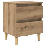 vidaXL Bedkast met lade Artisan Eiken 40 x 35 x 50 cm, Huis en Inrichting, Verzenden, Nieuw