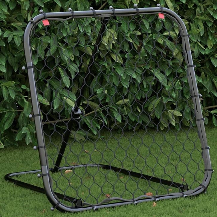 vidaXL Voetbalrebounder verstelbaar 84x73x60-80 cm staal, Sport en Fitness, Voetbal, Nieuw, Verzenden
