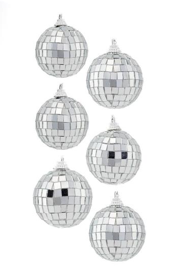 6x Discobal 5 cm Klein Kerstballen Discobol Spiegelbol Kerst beschikbaar voor biedingen