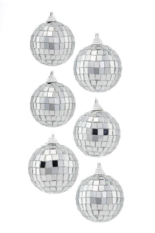 6x Discobal Ø 5 cm Klein Kerstballen Discobol Spiegelbol Ker, Hobby en Vrije tijd, Feestartikelen, Nieuw, Ophalen of Verzenden