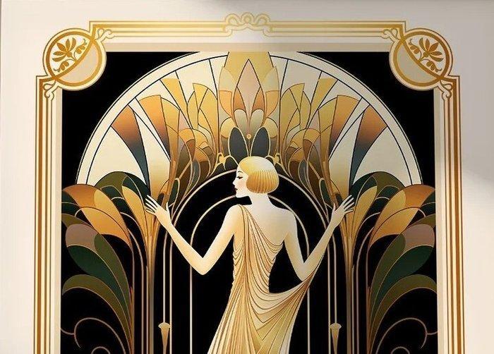 I_KONIQ - Art Deco trendy NY woman, Huis en Inrichting, Overige Huis en Inrichting