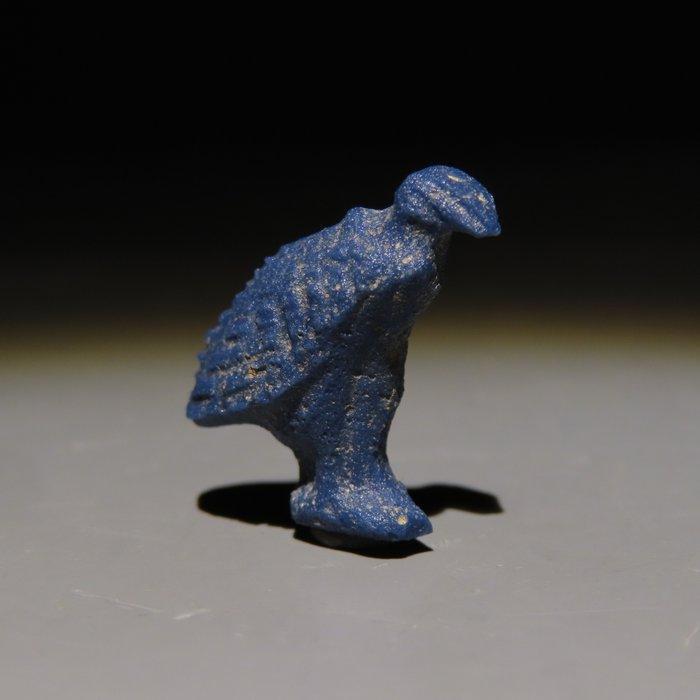 Oud-Egyptisch Glas, Lood Vulture Amulet. Nieuwe Koninkrijk,, Verzamelen, Mineralen en Fossielen