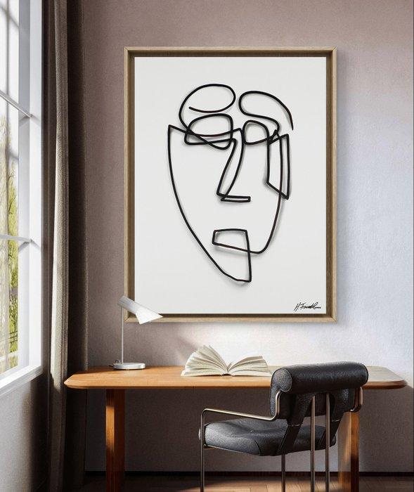 H. Friedel - Faces 16, Antiek en Kunst, Kunst | Schilderijen | Modern
