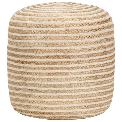 vidaXL Poef handgemaakt 40x45 cm jute, Huis en Inrichting, Zetels | Voetbanken en poefs, Nieuw, Verzenden