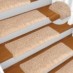 vidaXL Trapmatten 15 st 65x21x4 cm goudkleurig, Doe-het-zelf en Bouw, Ladders en Trappen, Verzenden, Nieuw