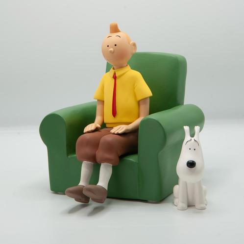 Kuifje in Groene Zetel met Bobby – Mogelijk door St. Emett, Verzamelen, Stripfiguren, Beeldje of Figuurtje, Nieuw, Kuifje
