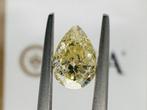 1 pcs Diamant - 1.01 ct - Briljant, Peer - fancy light