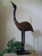 sculptuur, Handmade Crane Sculpture, 80 cm Wrought Iron,