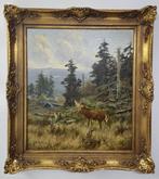 Anton Mötsch (1869-1940) - Weite Landschaft mit röhrendem
