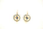 Oorbellen - 19.2 kt. Geel goud Saffier, Handtassen en Accessoires, Oorbellen, Nieuw