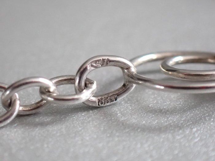 Koraal - Zilver - Halsketting - Gustave Hauber, Antiek en Kunst, Kunst | Designobjecten