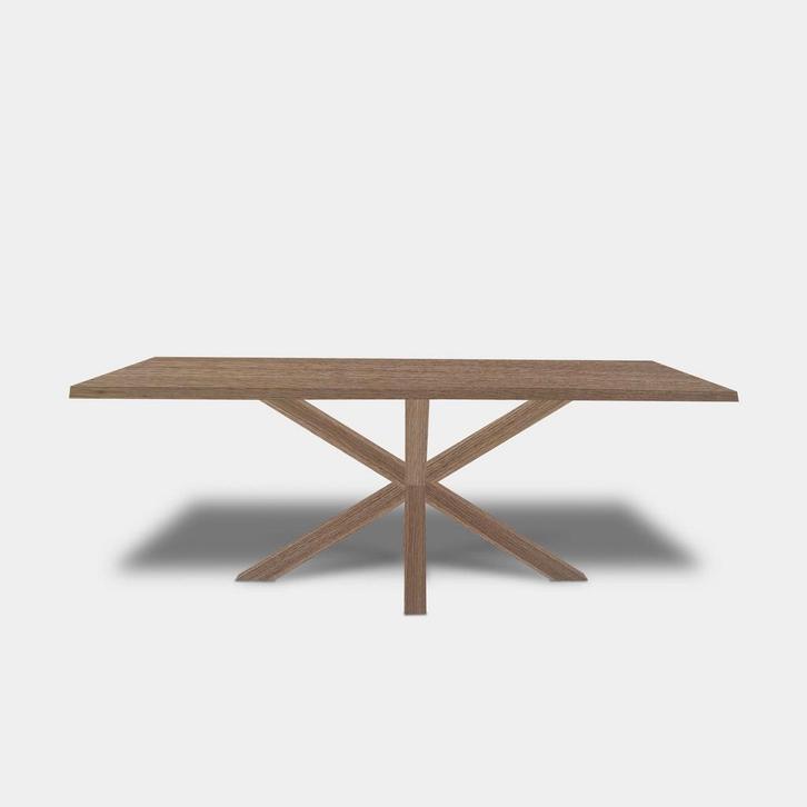 Tafel Boomstam eikenhout  Matrix hout  200x100, Huis en Inrichting, Tafels | Eettafels