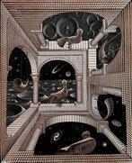 M.C. Escher (1898-1972) - Dark Side of the Moon - Limited, Antiek en Kunst