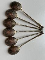 Cuillère (6) - Argent 875 (84 Zolotniki) - Argent de la