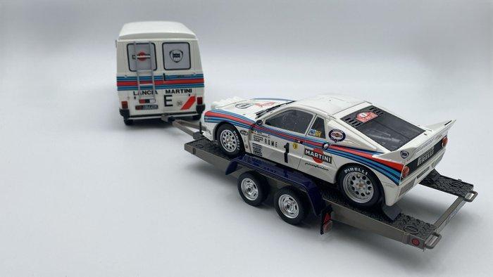 Otto Mobile 1:18 - Modelauto - Fiat 242 con Lancia 037 n.1, Hobby en Vrije tijd, Modelauto's | 1:5 tot 1:12