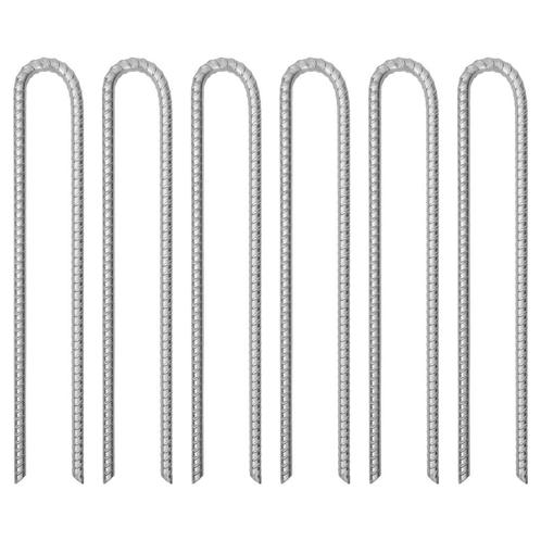 vidaXL Tentharingen 6 st U-vormig Ø12 mm 41,5 cm, Caravans en Kamperen, Tentaccessoires, Nieuw, Verzenden