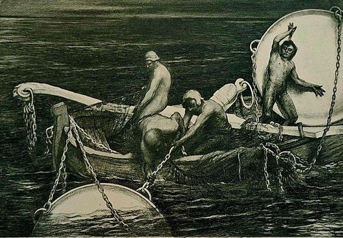 Pio Collivadino (1869-1945) - Simbolism / Art Nouveau: I, Antiek en Kunst, Kunst | Designobjecten
