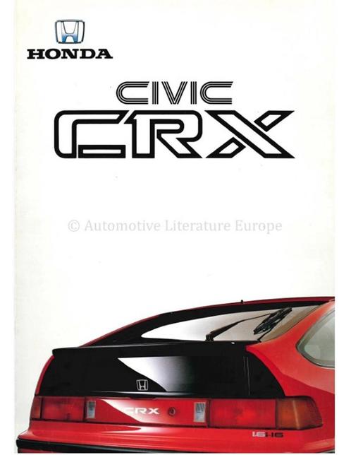 1988 HONDA CIVIC CRX BROCHURE NEDERLANDS, Livres, Autos | Brochures & Magazines