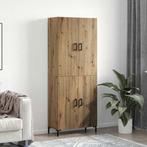 vidaXL Highboard 2 pcs artisanaal eikenkleurig 69.5 x 34 x, Huis en Inrichting, Verzenden, Nieuw