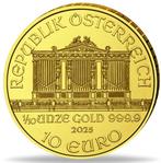 Oostenrijk. 10 Euro 2025 Wiener Philharmoniker, 1/10 oz, Postzegels en Munten