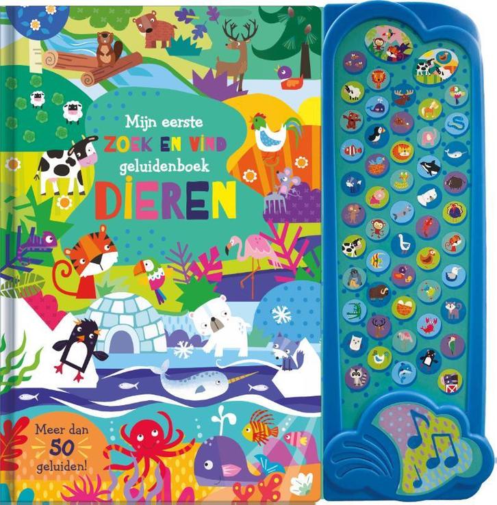 Dieren - Mijn eerste zoek en vind geluidenboek 9789036644754, Livres, Livres pour enfants | 4 ans et plus, Envoi