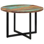 vidaXL Eettafel 110x75 cm massief gerecycled hout, Huis en Inrichting, Verzenden, Nieuw