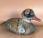 Appelant canard - Antieke houten lokeend - Bois