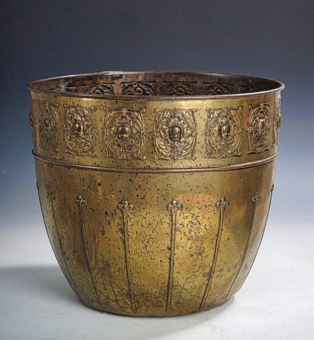 Koninklijke Metaalwarenfabriek Daalderop (KMD) - Jardinière, Antiek en Kunst, Kunst | Designobjecten