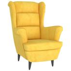 Zachte Fauteuil Mosterdgeel Tweede Kansje OP = OP, Huis en Inrichting, Fauteuils, Verzenden, Nieuw, 75 tot 100 cm, Stof