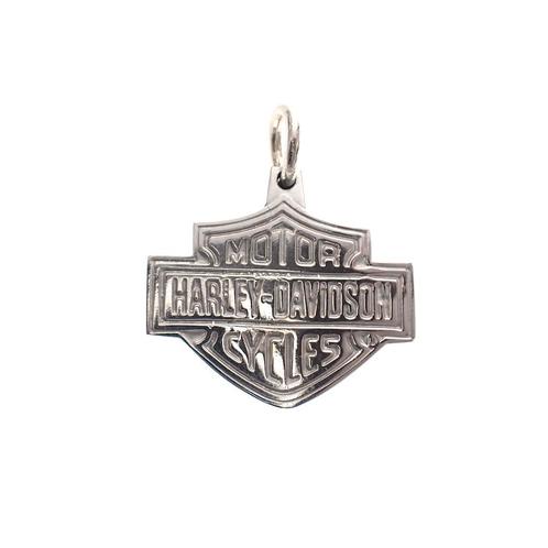 Witgouden hanger; Harley Davidson (kettinghanger), Handtassen en Accessoires, Bedels, Gebruikt, Overige merken, Goud, Ophalen of Verzenden