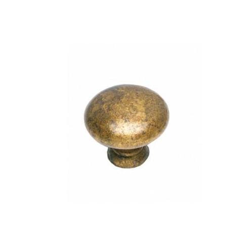 Meubelknop Paddenstoel 32mm messing antiek, Doe-het-zelf en Bouw, Hang- en Sluitwerk, Overige typen, Nieuw, Koper of Messing, Ophalen of Verzenden