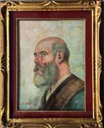 École européenne (XX) - Homme à la barbe grise, Antiek en Kunst