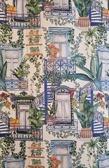 300x280 cm! Nieuw Tessuto Classic Design met bloeiende, Antiquités & Art, Tapis & Textile