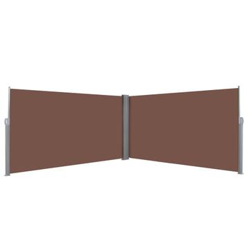vidaXL Windscherm uittrekbaar 160x600 cm bruin, Verzenden
