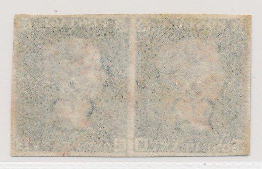 Groot-Brittannië 1840 - 1 Penny black, Doppelstück van plaat, Timbres & Monnaies, Timbres | Europe | Royaume-Uni