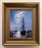 R. de Beeld (XX) - Haven met boten, Antiek en Kunst