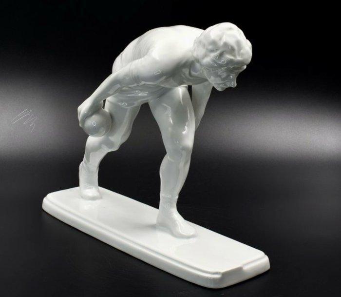 Beeldje - Bowler Herend figurine sculpture - bowling, sport, Antiek en Kunst, Antiek | Glaswerk en Kristal