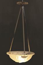 Degué - Lamp - Art Deco Franse kroonluchter, gesigneerd, Antiek en Kunst