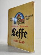 Leffe Bier Reclamebord, 1970 - Enseigne publicitaire - Émail, Antiek en Kunst