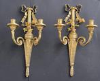 Applique avec bougie (2) - Bronze - Chandeliers de wand,, Antiek en Kunst