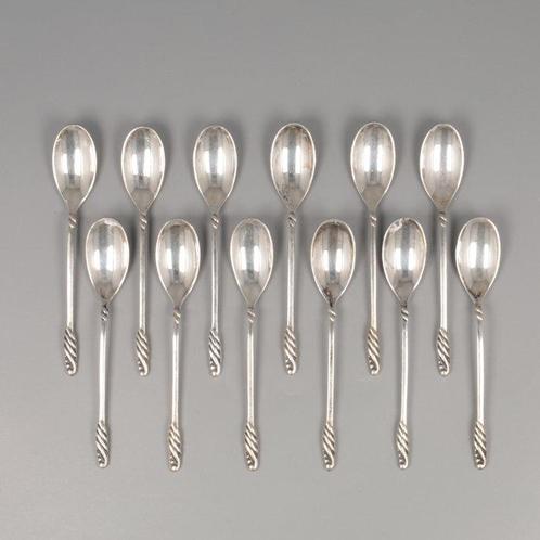 Gerritsen & Van Kempen, Mokkalepel / Espressso - Lepel (12), Antiek en Kunst, Antiek | Zilver en Goud