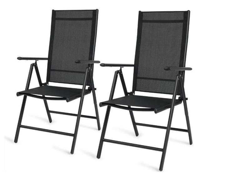 2dekans | 909 Outdoor Aluminium Tuinstoelen – 66x55x107 cm –, Tuin en Terras, Tuinsets en Loungesets, Ophalen of Verzenden