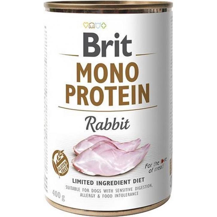 Brit mono protein - rabbit 400g (100 pour cent de protéines, Dieren en Toebehoren, Hondenvoerbakken en Drinkbakken