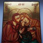 Icône - Saint Anne, Saint Joachim avec la Sainte Vierge -, Antiek en Kunst