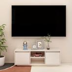 vidaXL Tv-meubel 110x30x40 cm massief grenenhout wit, Huis en Inrichting, Verzenden, Nieuw