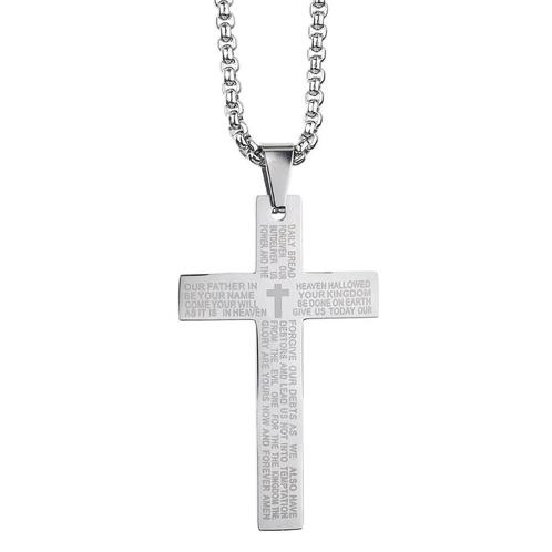 Fako Bijoux® - Cubaans Kruis Voor Mannen - Ketting Met Kruis, Handtassen en Accessoires, Kettingen, Verzenden