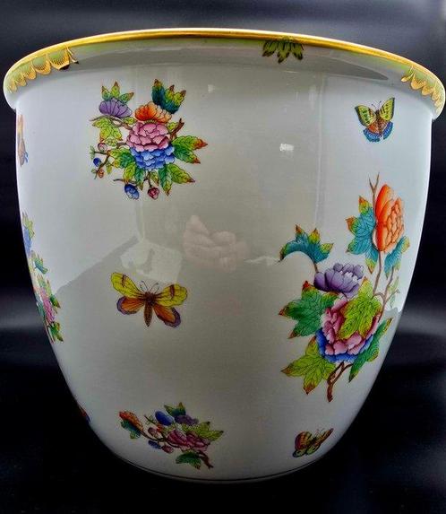 Herend - Eenbloemige vaas -  Koningin Victoria -, Antiek en Kunst, Antiek | Glaswerk en Kristal