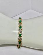 Pala Diamond - Tennis armband - 18 karaat Witgoud, Geel goud, Handtassen en Accessoires, Antieke sieraden